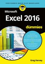 Voor Dummies  -   Microsoft Excel 2016 voor Dummies, Boeken, Informatica en Computer, Greg Harvey, Zo goed als nieuw, Verzenden