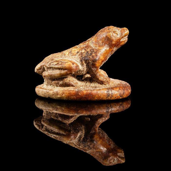 Oud-Egyptisch Steen Kikker Amulet (Zonder Minimumprijs), Antiek en Kunst, Antiek | Overige Antiek