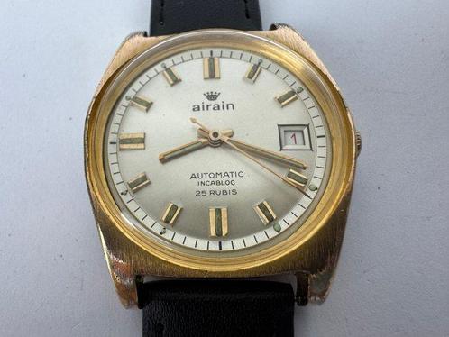 Airain - Incabloc - Sans Prix de Réserve - Homme - 1970-1979, Handtassen en Accessoires, Horloges | Heren
