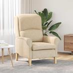 vidaXL Fauteuil Crème 76 x 94 x 102 cm Microvezel, Huis en Inrichting, Fauteuils, Verzenden, Nieuw