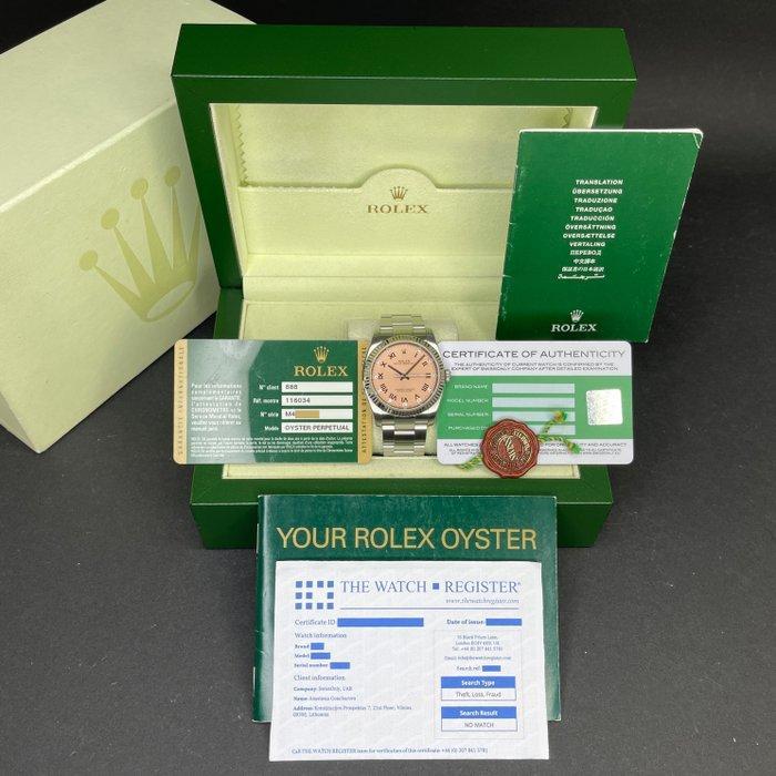 Rolex - Oyster Perpetual - 116034 - Unisex - 2008, Handtassen en Accessoires, Horloges | Heren