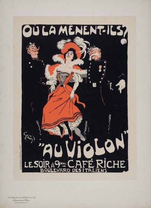 Jules Alexandre Grün (1868-1934) - Les Maîtres de lAffiche, Antiquités & Art, Art | Objets design