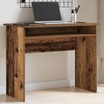 vidaXL Bureau 90x50x74 cm bewerkt hout oud houtkleurig, Huis en Inrichting, Verzenden, Nieuw