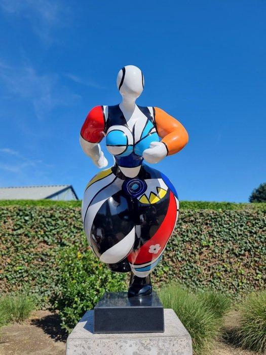 Beeldje - Abstracte vrouw - 52 cm - Steen, Glasvezel, Antiquités & Art, Curiosités & Brocante