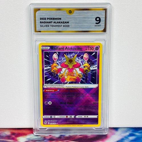 Pokémon Graded card - Radiant Alakazam #059 Silver Tempest -, Hobby en Vrije tijd, Verzamelkaartspellen | Pokémon