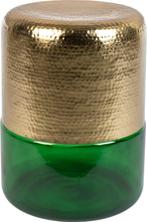 2dekans | Dutchbone Cave Bijzettafel Groen/ Goud, Ophalen of Verzenden, Nieuw