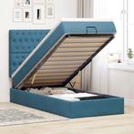 vidaXL Ottoman bed met matrassen en LEDs 80x200cm fluweel, Huis en Inrichting, Slaapkamer | Bedden, Verzenden, Nieuw