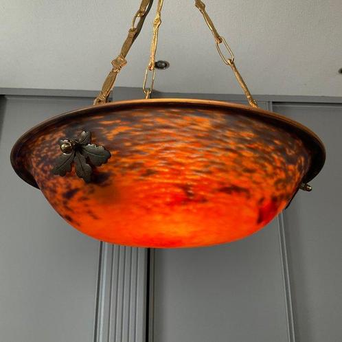 Lamp - Pâte de Verre lamp in de stijl van Art Nouveau -, Antiek en Kunst, Curiosa en Brocante