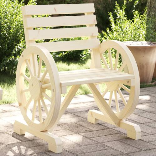 vidaXL Tuinstoel 58x58x78,5 cm massief vurenhout, Tuin en Terras, Tuinsets en Loungesets, Nieuw, Verzenden
