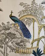 370x280cm! Exclusieve Art Nouveau Peacock stof - Exclusieve