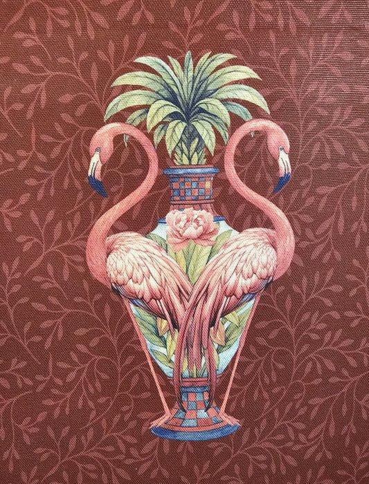 TESSUTO Bohemian Vases Paradise met krokodillen en, Antiek en Kunst, Kunst | Designobjecten