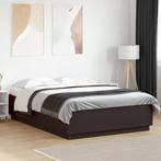 vidaXL Bedframe bewerkt hout zwart 140x200 cm, Huis en Inrichting, Slaapkamer | Bedden, Verzenden, Nieuw