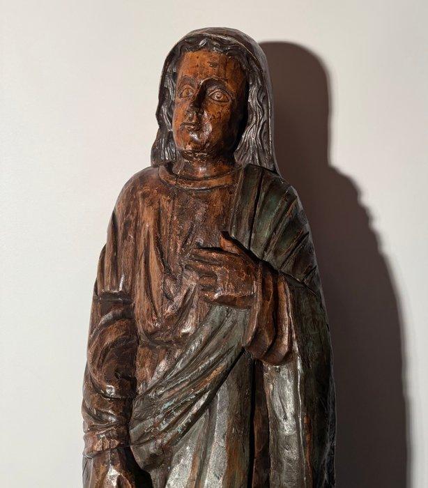 Beeld, Groot houten beeld Maria - 112 cm - Eik, Antiek en Kunst, Kunst | Niet-Westerse kunst