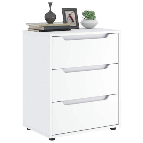 vidaXL Dressoir VISNES 60x40x73 cm bewerkt hout wit, Huis en Inrichting, Kasten | Overige, Nieuw, Verzenden