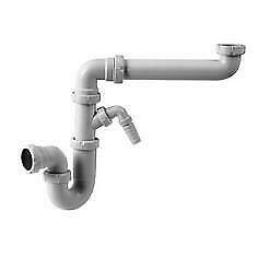 S-304 P-sifon ruimtebes.+afsl.mach.aansl.11/2”x40mm, Doe-het-zelf en Bouw, Buizen en Afvoer, Ophalen of Verzenden