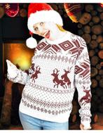 Foute kerst pull ondeugende rendieren bruin wit unisex, Ophalen of Verzenden, Nieuw