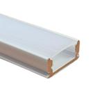 LED Strip Profiel Wit - 1 Meter - Opbouw - Compleet met afd, Huis en Inrichting, Verzenden, Nieuw
