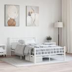 vidaXL Bedframe metaal wit 140x200 cm, Huis en Inrichting, Verzenden, Nieuw