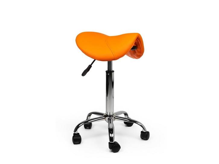 Zadelkruk Oranje - Standaard Zithoogte, Huis en Inrichting, Krukjes, Nieuw, In hoogte verstelbaar