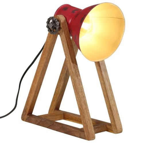 vidaXL Bureaulamp 25 W E27 30x17x40 cm verweerd rood, Huis en Inrichting, Lampen | Overige, Nieuw, Verzenden