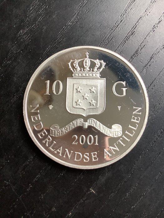 Nederlandse Antillen. 10 Gulden 2001 (Zonder Minimumprijs), Postzegels en Munten, Munten | Nederland