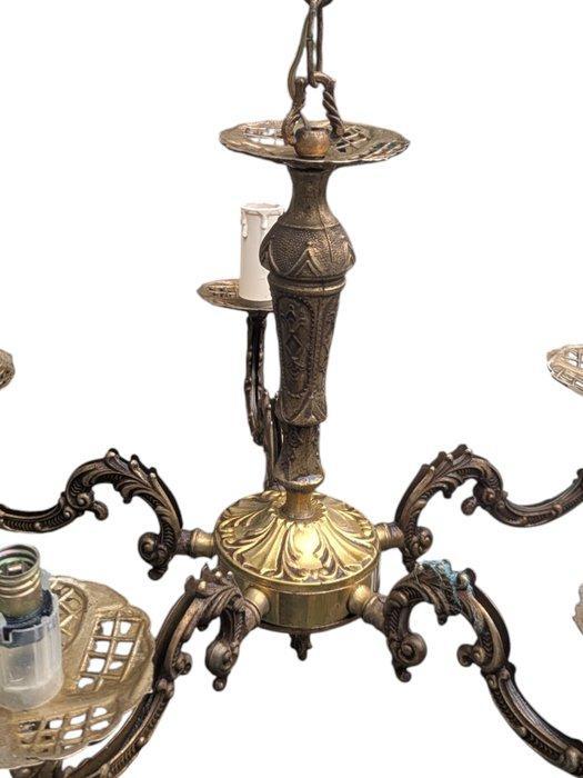 Kroonluchter - Brons, Messing - Lustre 1950, Antiek en Kunst, Curiosa en Brocante