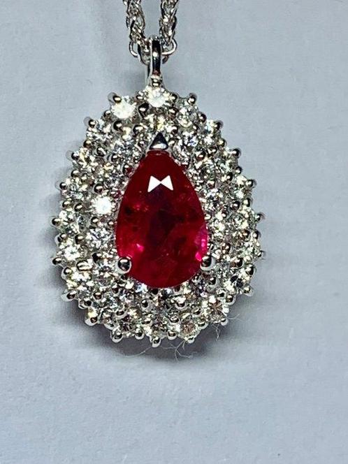 Recarlo - Kraagketting - 18 karaat Witgoud -  2.08ct. tw., Handtassen en Accessoires, Antieke sieraden