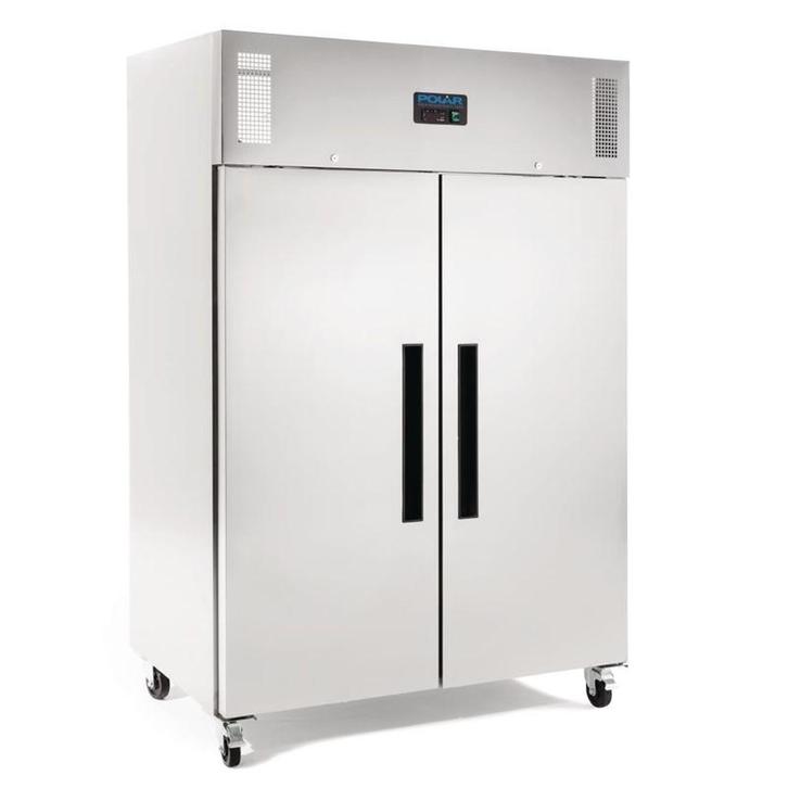 Polar G-serie 2-deurs vriezer RVS 1200 liter, Zakelijke goederen, Horeca | Keukenapparatuur, Koelen en Vriezen, Verzenden