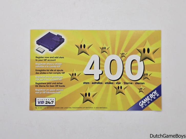 Nintendo Gamecube - Game Boy Player - Vip Points Card, Games en Spelcomputers, Spelcomputers | Nintendo Consoles | Accessoires