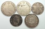 Marokko & Tunesië. Lot de 5 monnaies en argent (Maroc: 5, Postzegels en Munten
