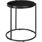 tectake Bijzettafel Ellsa, marmeren blad, stalen frame - zwa, Verzenden, Nieuw