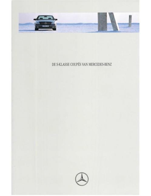 1993 MERCEDES BENZ S KLASSE COUPE BROCHURE NEDERLANDS, Boeken, Auto's | Folders en Tijdschriften