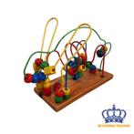 Houten speelgoed | Montessori | 	Speelgoed | Kralenspiraal, Kinderen en Baby's, Verzenden, Zo goed als nieuw, Overige typen