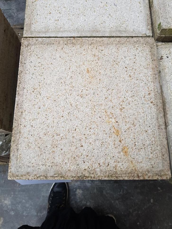 Dalles granit Yellow Rock 40x40x3 14,40 m² LIQUIDATION STOCK, Doe-het-zelf en Bouw, Tegels, Ophalen