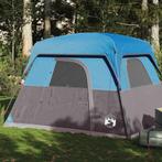 vidaXL Tent 4-persoons waterdicht blauw, Caravans en Kamperen, Tenten, Verzenden, Nieuw