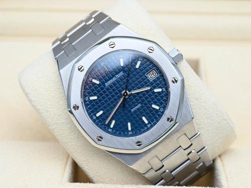 Audemars Piguet Royal Oak Ref. 14790ST Year 1996 (Box), Handtassen en Accessoires, Horloges | Heren, Staal, Zo goed als nieuw
