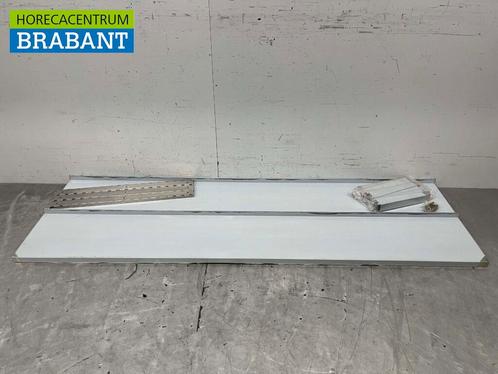 RVS Dubbel Wandschap schap 200 x 30 cm Horeca, Zakelijke goederen, Horeca | Meubilair en Inrichting, Ophalen of Verzenden