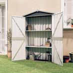 vidaXL Tuinschuur 116x45x175 cm gegalvaniseerd staal grijs, Verzenden, Nieuw