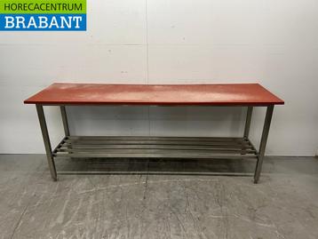 Acier inoxydable Table de découpe en polyéthylène 220 x 62 x, Articles professionnels, Verzenden