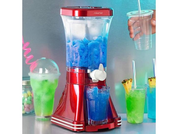 MikaMax Retro Slushiemachine - Slushie maker - 1 liter, Huis en Inrichting, Woonaccessoires | Overige, Zo goed als nieuw, Verzenden