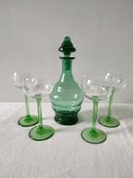 Service à liqueur en verre d’uranium – Carafe et 4 verres