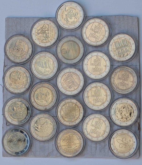 Europa. 2 Euro 2005/2025 (21 stuks) (Zonder minimumprijs), Timbres & Monnaies, Monnaies | Europe | Monnaies euro