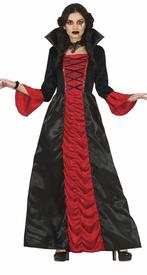 Vampier Halloween Kostuum Dames Rood Zwart, Hobby en Vrije tijd, Verzenden, Nieuw