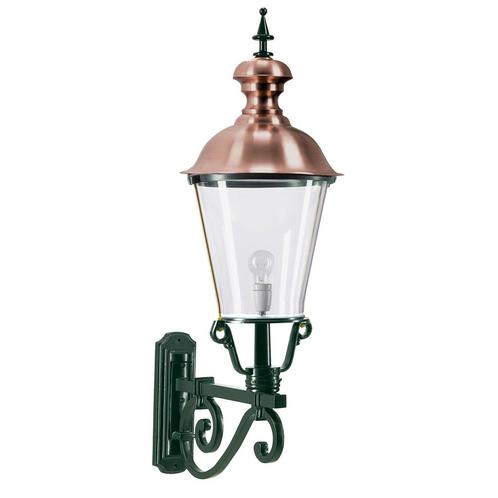 Buitenverlichting wand rond Buitenlamp Notaris koper XL, Tuin en Terras, Buitenverlichting, Verzenden