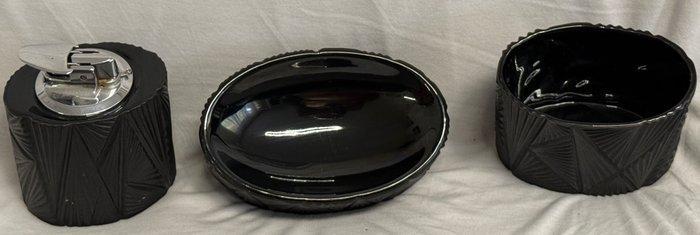 Rosenthal - Martin Freyer Vase Feuerzeug Schale - Vaas (3) -, Antiquités & Art, Antiquités | Verre & Cristal