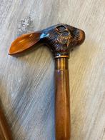Wandelstok - Wandelstok - konijnenhoofd, Hout, Antiek en Kunst