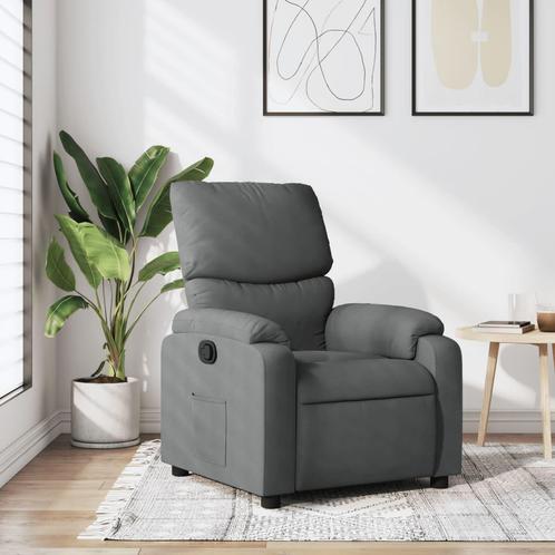 vidaXL Fauteuil verstelbaar stof donkergrijs, Huis en Inrichting, Fauteuils, Nieuw, Verzenden