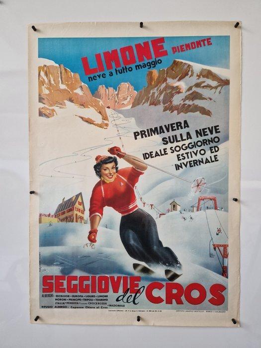 Carlo Prandoni - Limone Piemonte, neve a tutto maggio - 1953, Antiquités & Art, Art | Dessins & Photographie