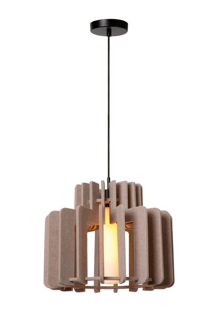 Hanglamp Lucide ROLLO -  - 1xE27 - Taupe, Huis en Inrichting, Lampen | Hanglampen, Nieuw, Verzenden