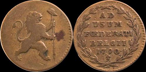 Austrian Netherlands Etats Belgiques Unis 2 liards 1790 k..., Postzegels en Munten, Munten | Europa | Niet-Euromunten, België